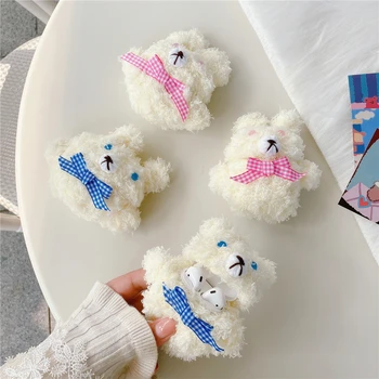 

Plush Case for AirPods Pro Case Cute Knitting Cover Knitted Cover for Apple Air Pods Pro 3 Case Earphone Cover Fuzzy Accessories