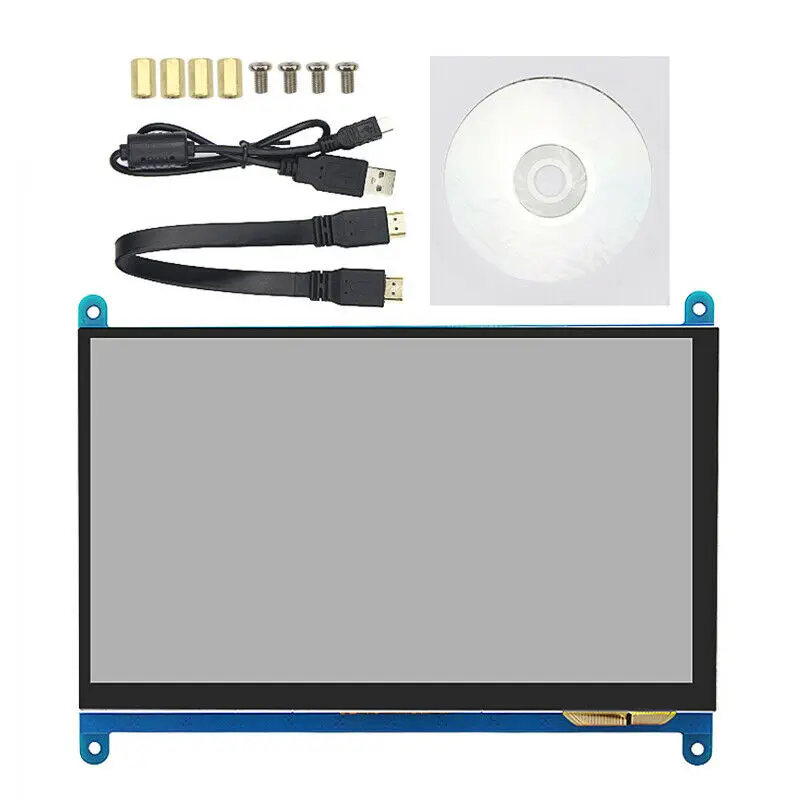 7 Inch 1024X600 Capacitive Press Screen Hdmi Monitor Lcd Display for Raspberry Pi