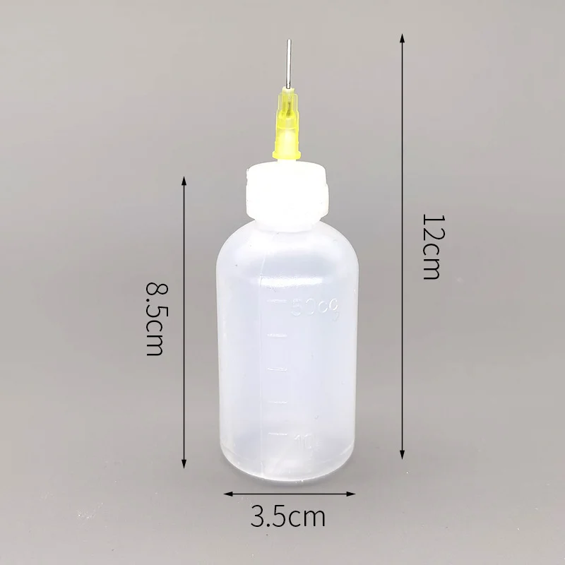 Ceramic Art Squeeze Clay Painting Bottle Multi-needle Point Line Texture Effect Creative DIY Pottery Painting Tool 50ml