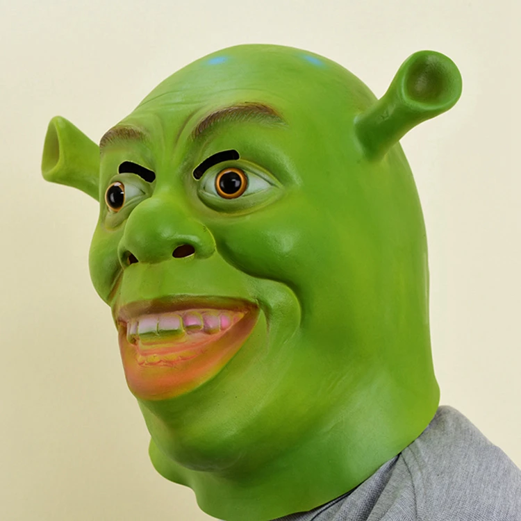 Вечерние латексные маски Monster Shrek на Хэллоуин