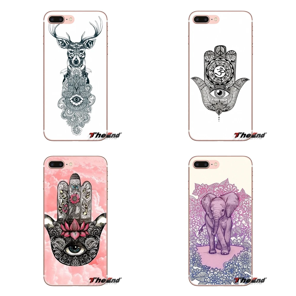 For Xiaomi Redmi 4A S2 Note 3 3S 4 4X 5 Plus 6 7 6A Pro Pocophone F1 Hamsa Soft Transparent Cases Covers |