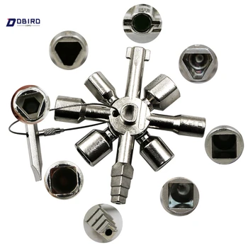 

New type Multi-unction keys Cross key with 1 Chain 10 profiles Germany quality CNC Key Electric Box key Train door key as showed