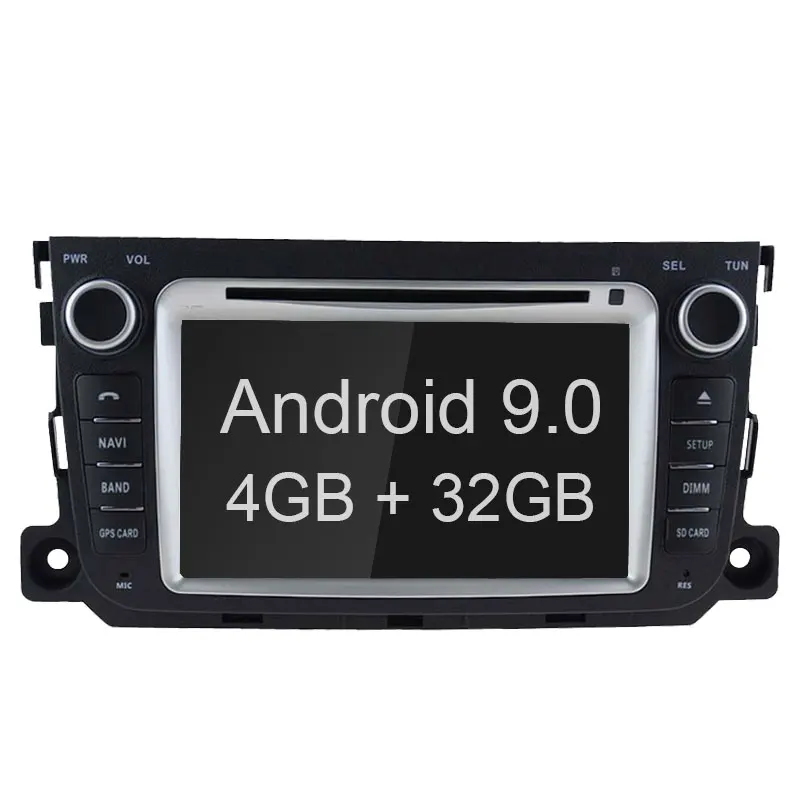 RAM 4G ROM 32G TOPBSNA Android 9,0 автомобильный dvd-плеер для Mercedes Benz Smart 2012 2013 wifi Мультимедиа gps Navi 2 Din автомагнитола RDS - Цвет: RAM 4G ROM 32G
