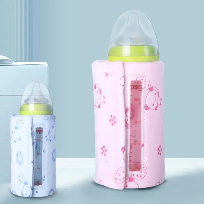 

Baby Bottle Warmer Visual USB Portable Milk Travel Cover Heating Blanket Insulating Thermostat Warming Case