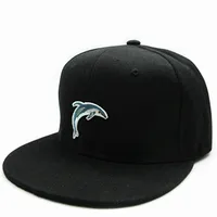 Dolphin Animal Embroidery Cotton Baseball Cap Hip-hop Cap Adjustable Snapback Hats for Men and Women 204 2