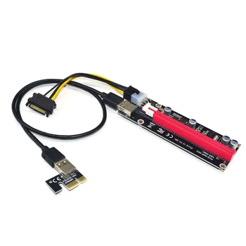 

NEW 60cm Super stable PCI-E PCI E Express 1x to 16x graphics Card Riser Extender Adapter VER006C For Bitcoin BTC Miner Machine