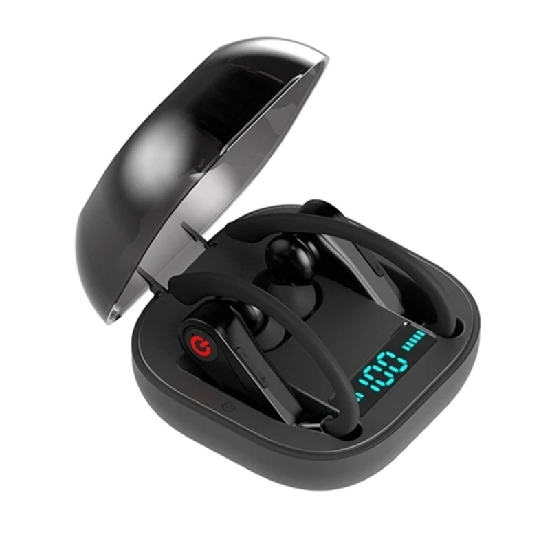 Горячая 3C-Q62 наушники Bluetooth PowerHBQ PRO цифровой дисплей Handsfree наушники спортивные наушники