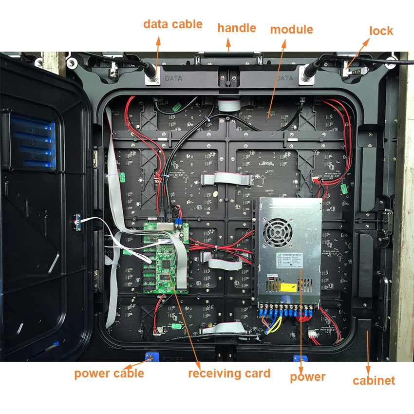P5 P10 ultra thin light weight 640*640mm Empty LED die-casting aluminum cabinet Outdoor/Indoor LED panel screen ali express