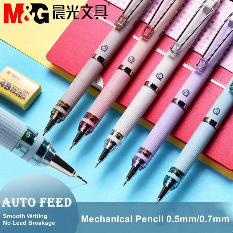 AutomaticMechanicalPencil0507mmMorandiColorAutoFeed