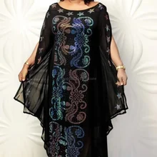 Длина 150 см, африканские платья для женщин, африканская одежда, мусульманское длинное платье, высокое качество, модное Африканское платье для леди