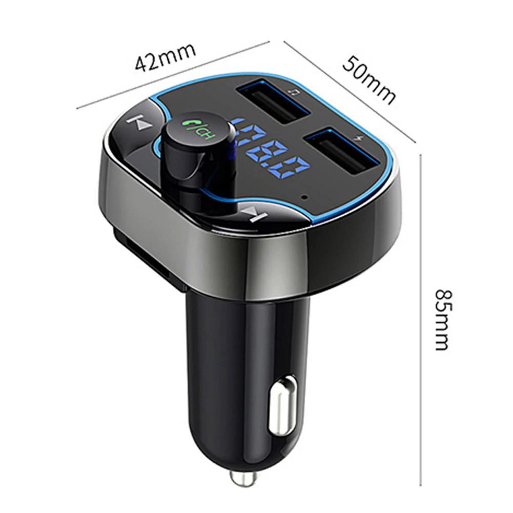 Два usb-порта Bluetooth громкой связи Автомобильный MP3-плеер телефон зарядное устройство fm-передатчик
