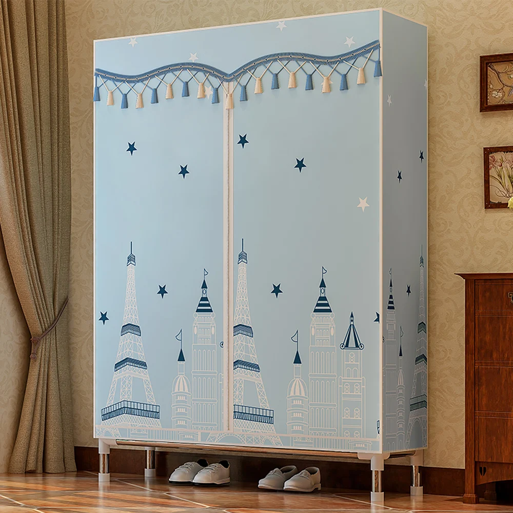 

New Folding Wardrobe Closet Clothes Storage Organizer Clothing Rack Clothes Closet Fleece Fabric Cloth Storage Cabinet Wardrobe