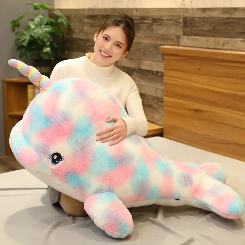 narwhal plush pillow