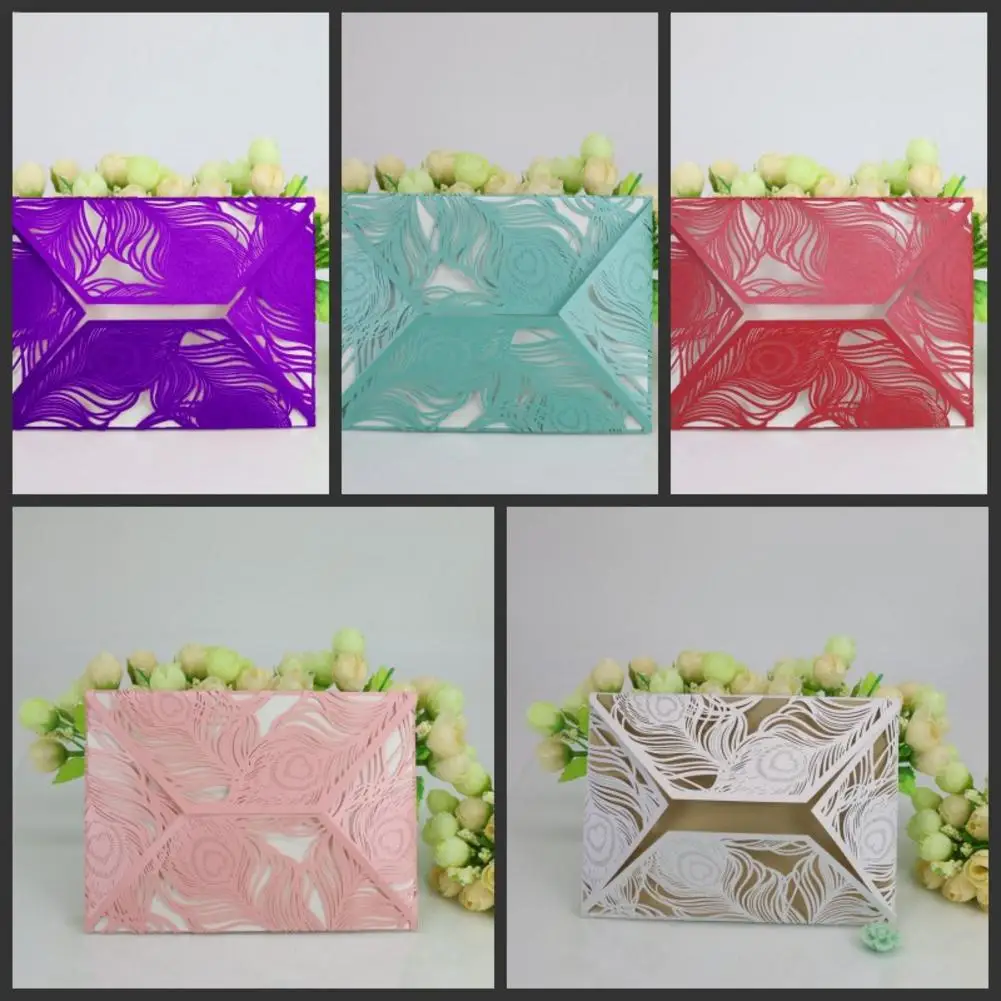  Christmas party large show 10PCS new rainbow paper invitation card high-end atmospheric fashion bir - 4000559685826