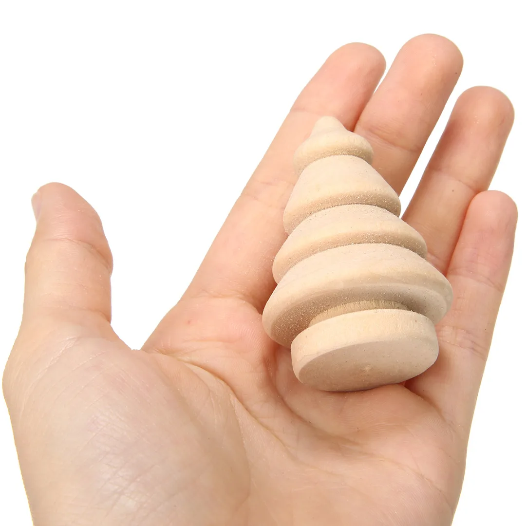 10pcs Wooden Peg People Nesting Set Peg Dolls Crafts Acorn/Boy/Christmas Tree/Girl/Snowman DIY Toy Home Decoration