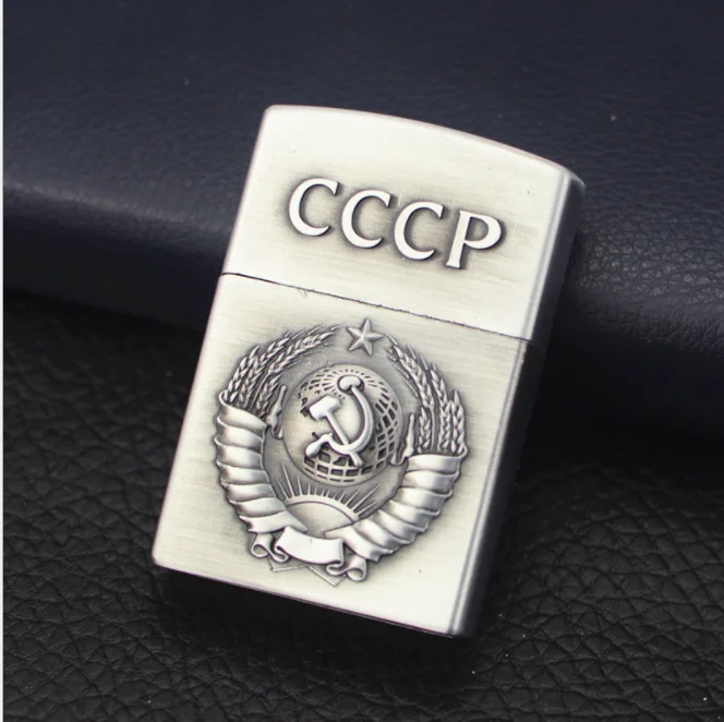 Металлическая зажигалка, ретро надувной Бронзовый старинный фонарь, газовая зажигалка, зеркальная ветрозащитная сигарета, керосин, аксессуары для зажигалок