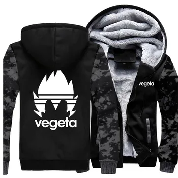 

New Arrival Raglan Jackets Japan Anime Dragon Ball Begeta Hoodies Men 2019 Winter Warmer High Quality Harajuku Mens Thick Coat