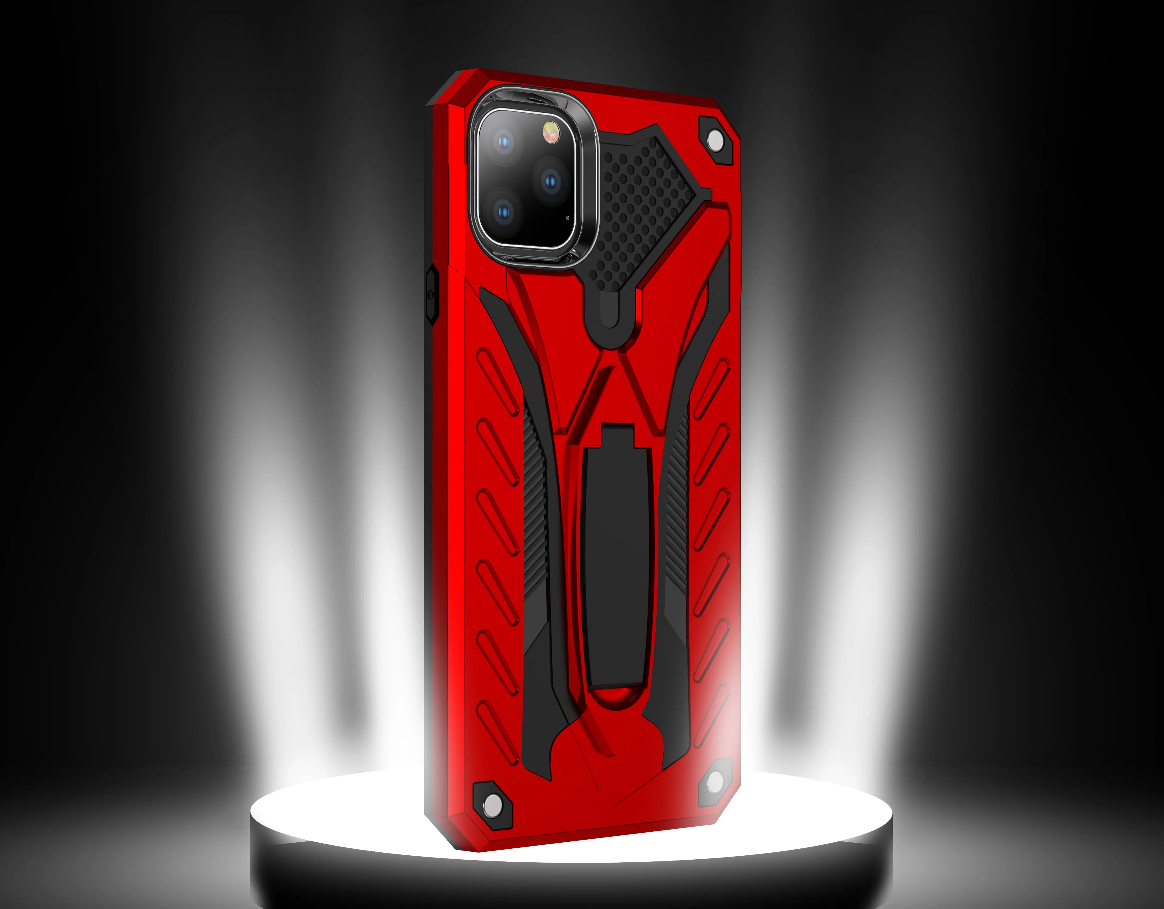 Для iphone 11 11pro 11 pro Max Phantom Knight stealth кронштейн ТПУ Мягкая оболочка+ Твердый чехол из поликарбоната чехол для телефона