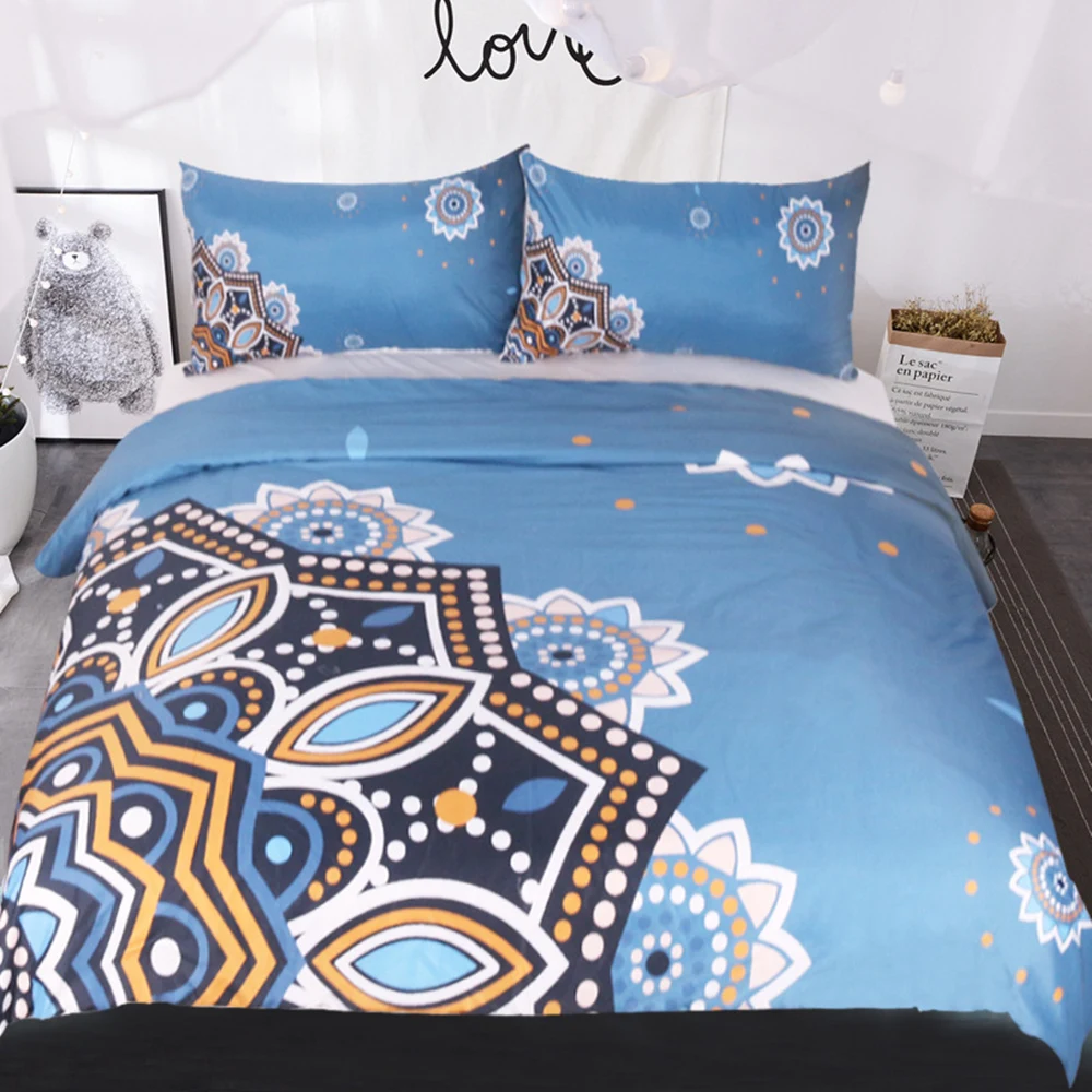 3 Piece Couple Bedding Set Floral Pattern Duvet Cover Set Sky Blue Bedspread big Size High Quality Children's home textiles
3 Piece Couple Bedding Set Floral Pattern Duvet Cover Set Sky Blue Bedspread big Size High Quality Children's home textiles