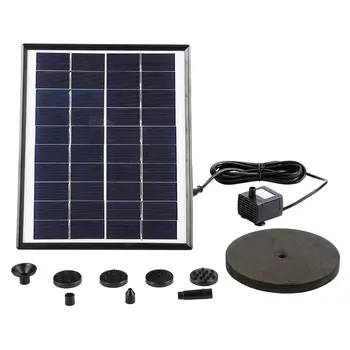 

Solar Water Pump Fountain Intelligent Solar Powered Fountain Pump Kit For Pool Garden Pond Watering Round Fountain Pump