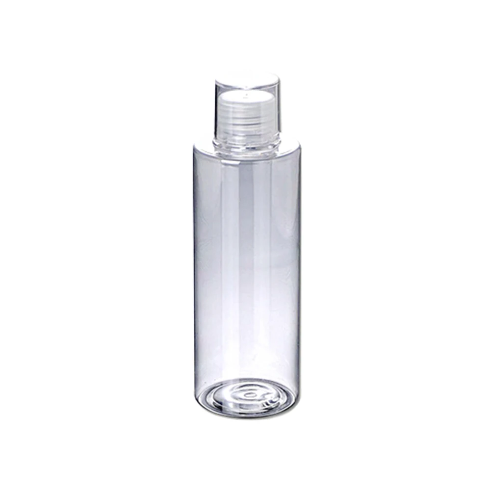 Refillable Empty Screw Lids Plastic Clear Shampoo Toner Top Essential Oil Lotion Body Wash Travel Home Container Bottles