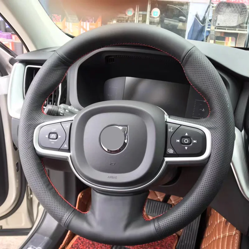 High Quality Cowhide Top Layer Leather Handmade Sewing Steering Wheel