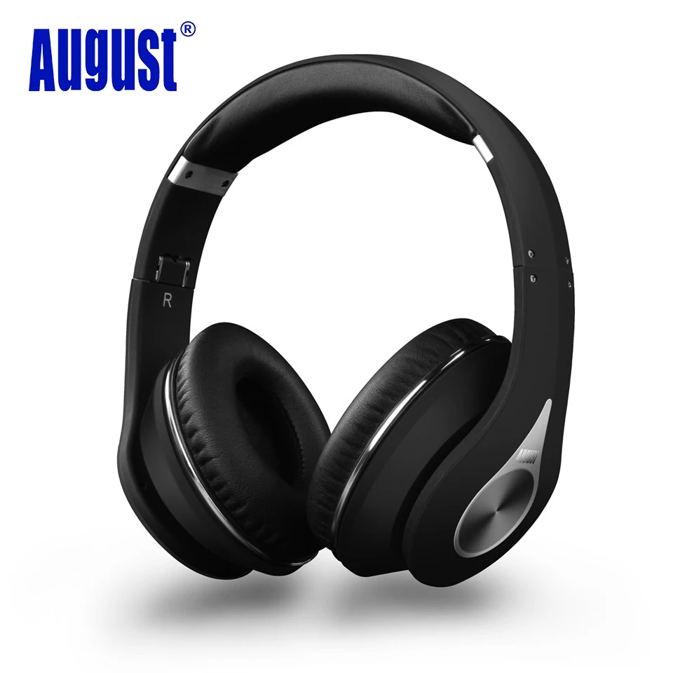 August EP640B Bluetooth Wireless Headphones with Microphone /NFC Over Ear BT4.1 HiFi Stereo APTX Headset for 2 Bluetooth Devices