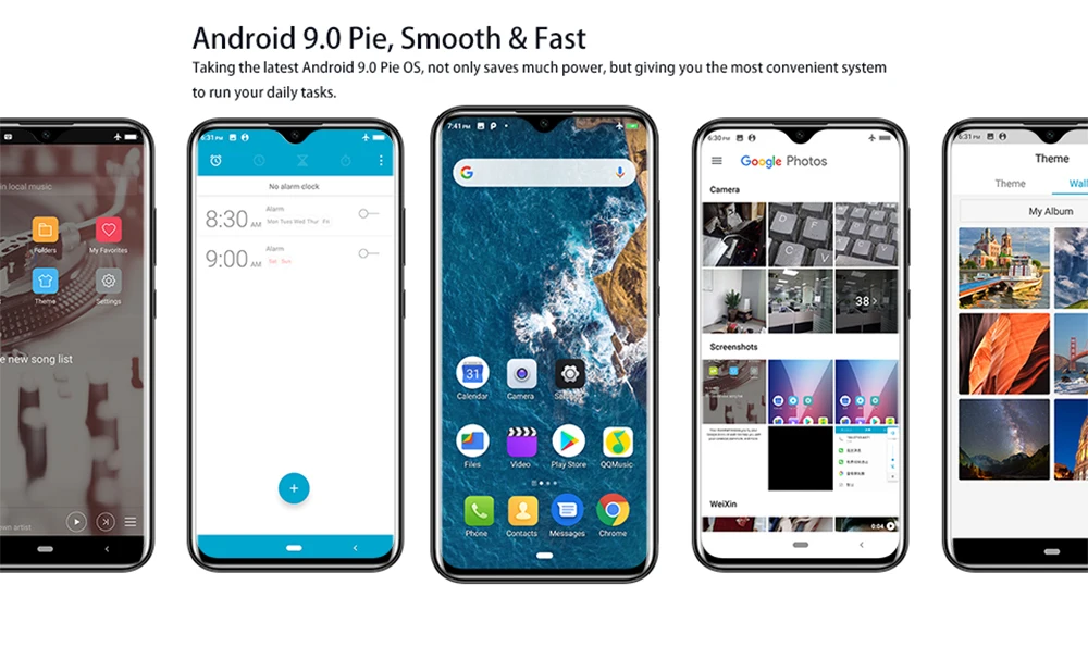 OUKITEL Y4800 Android 9,0 Pie, 6 ГБ, 128 ГБ, 6,3 дюйма, FHD+ капля воды, 4G, смартфон, распознавание лица, отпечаток пальца, 4000 мАч, быстрая зарядка, мобильный телефон