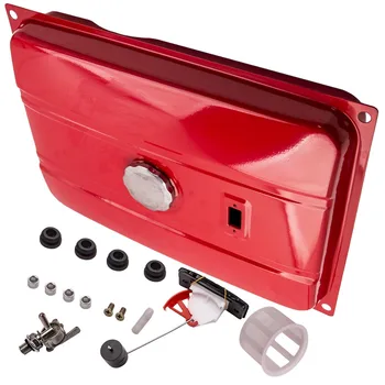 

7 Gallon Generator Gas Tank Fuel Filter Cap Gauge Petcock Fit EC2500 / 26.5Liter