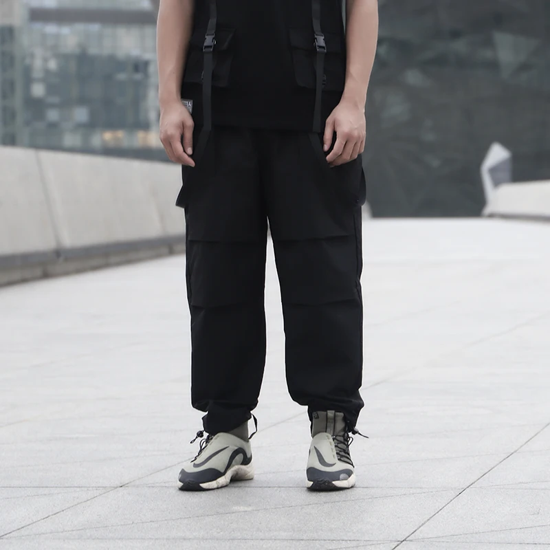 Брюки карго WHYWORKS Techwear с широкими штанинами модные штаны в стиле хип хоп панк