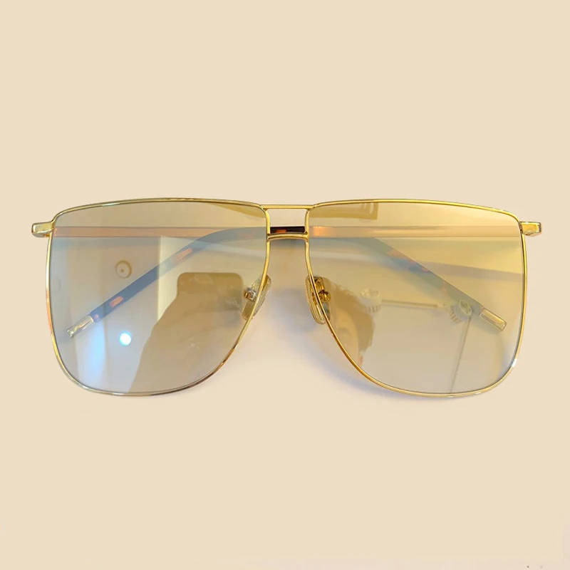 No.2 Sunglasses Новинка, квадратные элегантные женские солнцезащитные очки, женские роскошные брендовые дизайнерские металлические солнцезащитные очки, Женские винтажные солнцезащитные очки - Цвет линз: No.2 Sunglasses