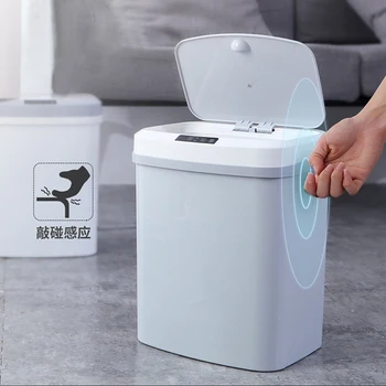 

Can Home Infrared Sensor Large-capacity Waste Bins Smart Trash Can Practical Automatic Touchless Garbage