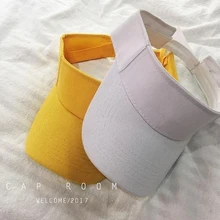 Летняя женская Повседневная шляпа с солнцезащитным козырьком, Пляжная Пустая Шляпа, Женская регулируемая Женская Летняя Спортивная Кепка с козырьком, Пляжная уличная Кепка