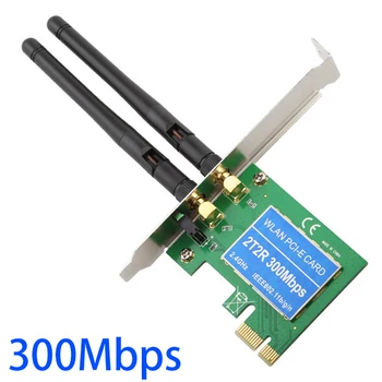 

With Antennas Portable Accessories Internal Computer High Compatibility Desktop Convenient Wifi Wireless Card Fast 300Mbps PCI-e