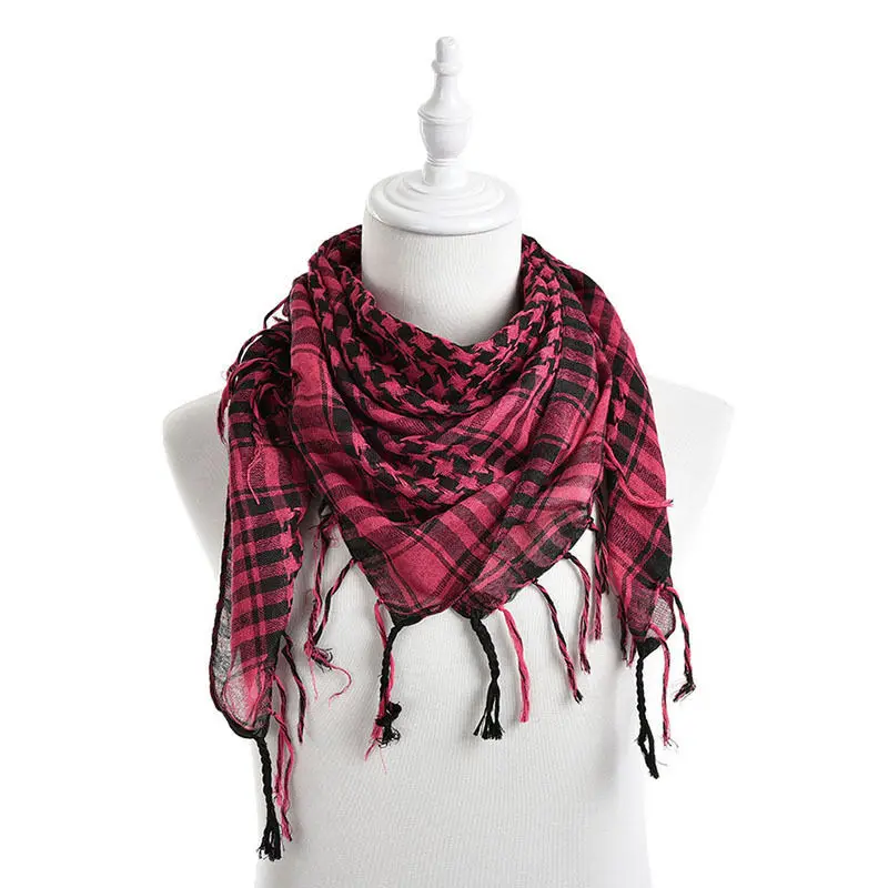 Nueva bufanda Palestina Keffiyeh con cuello de cuadrícula árabe a cuadros  Unisex para hombres y mujeres gran oferta en 5 colores|Bufandas de hombre|  - AliExpress
