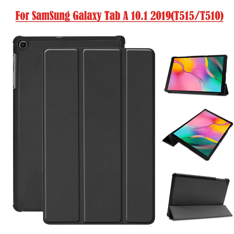 Case for Samsung Galaxy Tab A SM-T510 SM-T515 T510 T515 Tablet cover Stand Case for Tab A 10.1'' tablet case