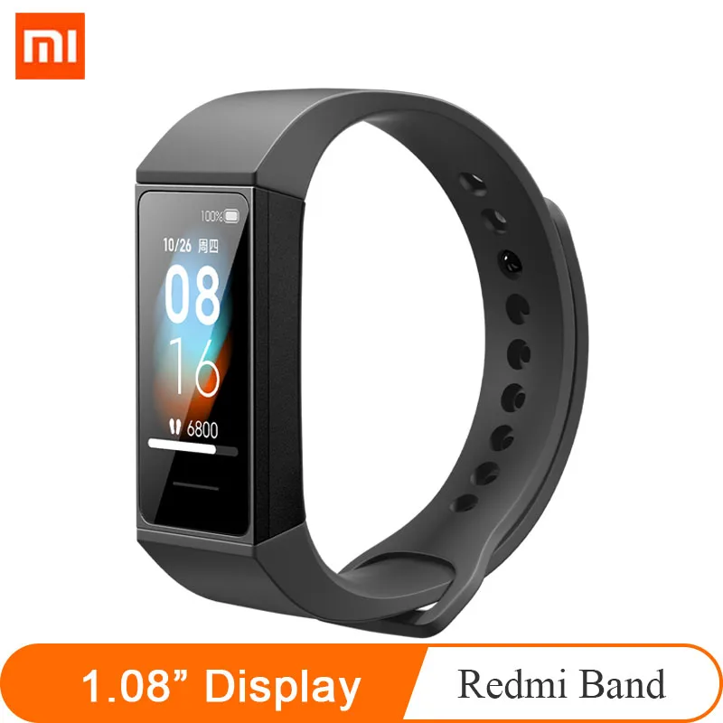 Фитнес браслет Xiaomi Mi Band 4 умный Браслет Redmi с пульсометром цветной дисплей 1 08