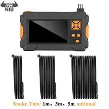 DANIU Высокое разрешение 1080P дисплей экран Hosepipe бороскоп IP67 Водонепроницаемый 1 м/3 м/5 м оранжевый ручной промышленный бороскоп