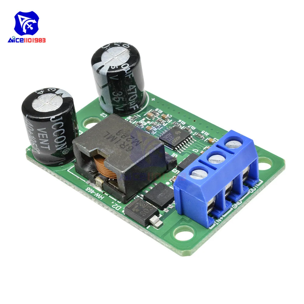 Diymore DC 9 35V до 5V 5A 25W понижающий преобразователь источник питания регулируемый