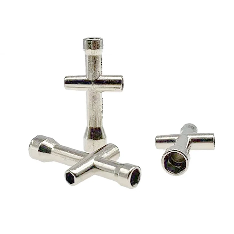 4-Piece RC Car Tool Kit - 4-Way & 6-Way Cross Wrenches With 17mm Hex Driver For 1/8 1/10 Scale