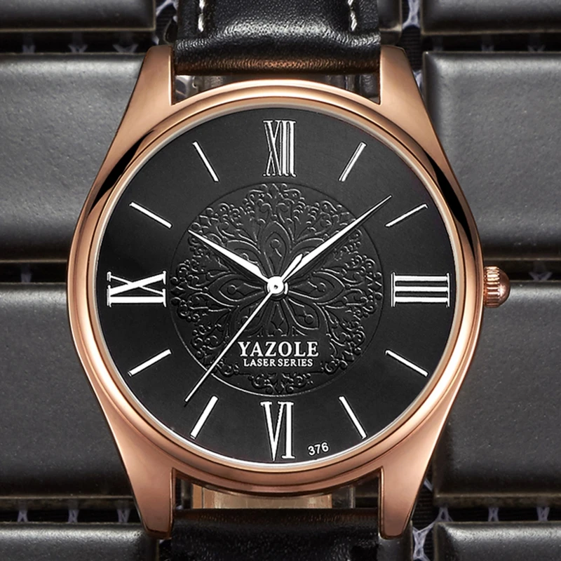 Yazole relógio masculino com movimento de quartzo, relógio premium