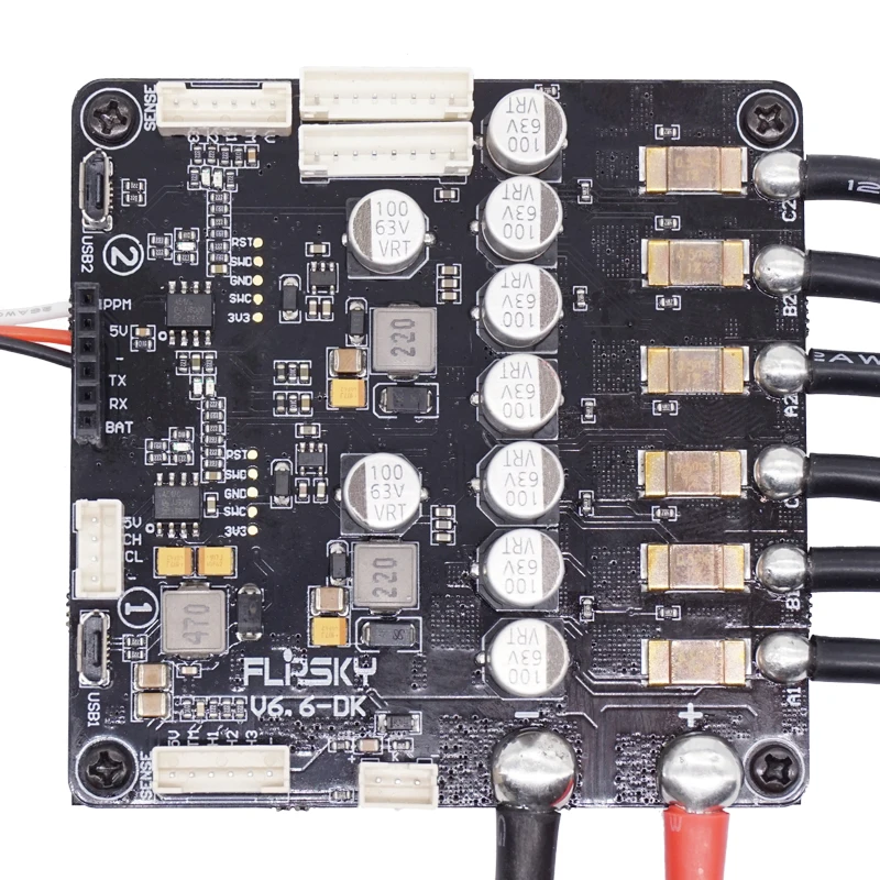  Dual FSESC6.6 Plus basierend auf VESC6 Elektrische Lange bord Speed Controller 100A 12s Skateboard 