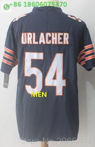 For men А+++ Качественная мужская футболка для взрослых 54 brian urlacher 10 mitchell trubisky 34 Walter Payton Bears - Цвет: For men