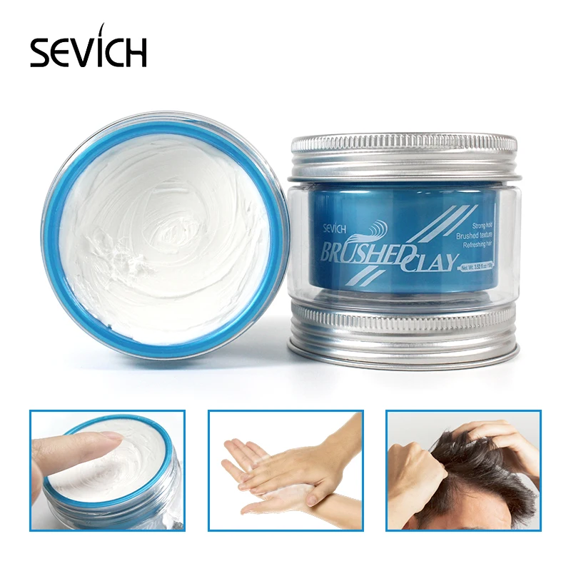Sevich Matte Strong Hold Hair Styling Clay Gel for Men Hairstyles Wax Matte Finished Molding Cream Natural Styling Hair Clay 5