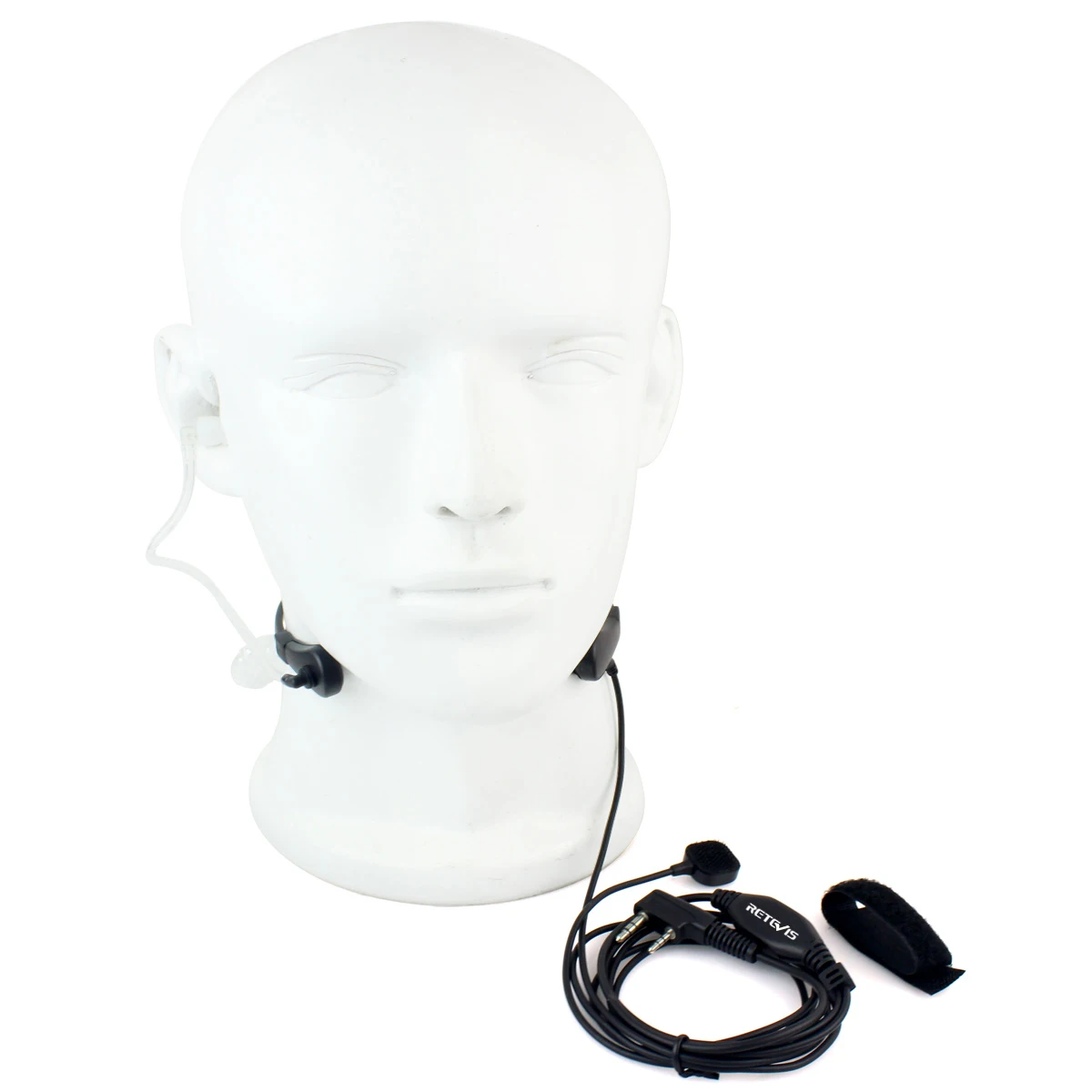 Горло микрофон скрытый Акустическая трубка наушник PTT для Kenwood радио RETEVIS QUANSHENG WOUXUN TYT BAOFENG UV5R 888S черный