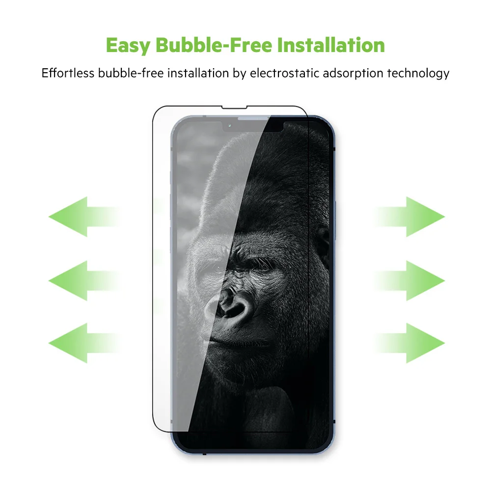 JCPAL Preserver Gorilla Tempered Glass Screen Protector by Corning Technology for iPhone 13 Pro Max mini