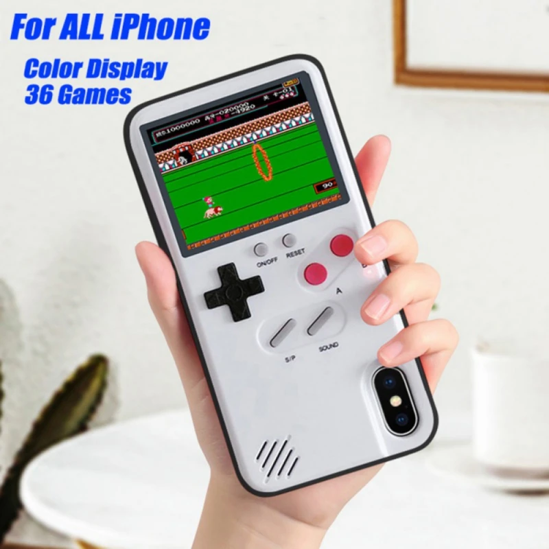 

New Color Display Xs Max Xr Game Cases For Iphone Xs Max Xr X 6 6s 7 7 8 Plus Classic Retro Game Case For Iphone 6 6s 7 8 Coque