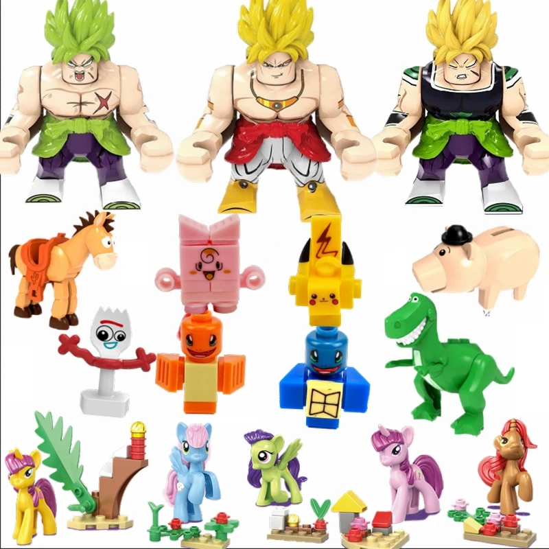 

Legoing Animals Cat Toy Story 4 Set Electric mouse Tv Toys pony Unikitty Figures Blocks Dragon Ball Anime Kids Gifts Legoing Zoo