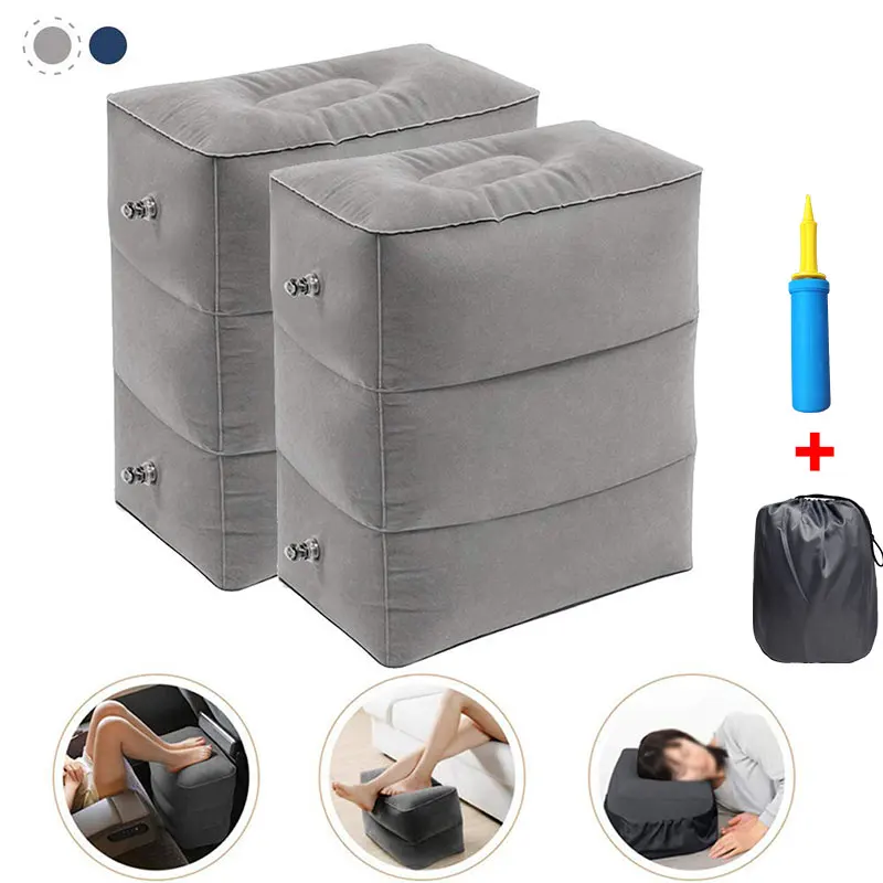 Airplane Footrest Pillow Leg Resting Sleeping Pvc Inflatable