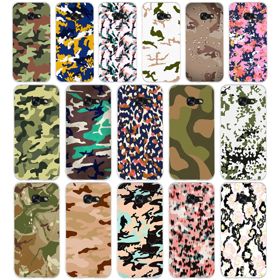 207 Camouflage Pattern Camo Custodia Militare Morbida In Silicone Tpu Cover Per Samsung A3 A5 A6 Plus A7 A8 A9 Star Lite S 6 7 8 9